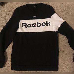 Reebox sweater black and white size : xs (extra small)